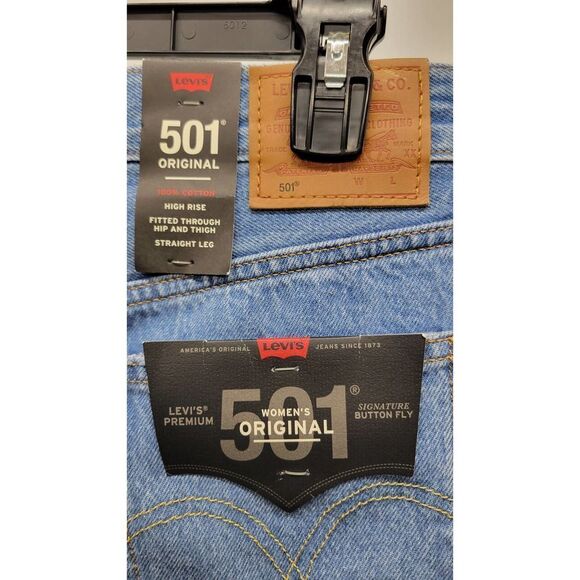 Levi's 501 HIGH RISE STRAIGHT LEG Size 27 x 30 - Picture 5 of 10
